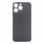  Apple iPhone 15 Pro Max akkufedél (hátlap) ragasztóval, fekete, black titanium (nagylyúkú verzió, OEM)