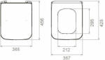 CeraStyle IBIZA / HERA WC ülőke MATT ANTRACIT - duroplast - lecsa (SC00101S50502931)