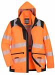 Portwest PW367 Portwest Hi-Vis kapucnis munkavédelmi kabát Narancs/Fekete 4XL (PW367OBR4XL)