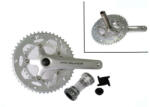 Prowheel Ounce 520C-TT-N integrált tengelyes országúti hajtómű+középcsapágy, 34-50T, 2x9, 172, 5 mm, alumínium, ezüst színű