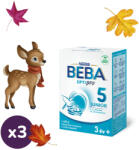 BEBA OptiPro 5 Junior tejalapú italpor vitaminokkal és ásványi anyagokkal 36 hó+ (3x600 g)