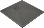 Deante Correo, négyzet alakú gránit zuhanytálca 80x80x3, 5 cm, antracit metál, DEA-KQR_T42B (KQR_T42B)