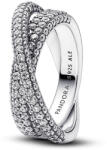 Pandora Timeless Összefonódó pavé ezüst színű gyűrű - 193022C01-48 (193022C01-48)
