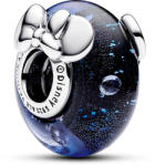 Pandora Disney Mickey egér és Minnie egér kék muranói üveg ezüst charm - 792958C01 (792958C01)
