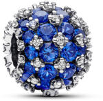 Pandora Moments szikrázó pavé kék kerek ezüst charm - 792630C02 (792630C02)