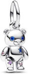 Pandora Mozgatható teddy mackó függő ezüst charm - 792986C01 (792986C01)