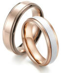 Ékszerkirály Férfi karikagyűrű, nemesacél, rózsaarany, 6-os méret (1005004502766575)