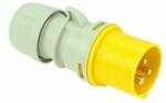PCE Ipari dugvilla lengő 2P+E 16A 110V(50+60Hz) sárga IP44 műanyag csavaros 4h-pozíció Shark PCE - 013-4 (013-4)