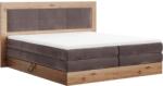 TEMPO KONDELA Boxspring ágy 160x200, barna, RENIZE NEW