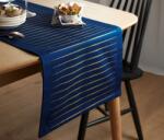 Tchibo Asztali futó, csíkos, kék/arany, 40x180cm Kék, aranyszínű csíkos mintával