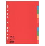 Esselte Regiszter A4, 10 részes karton Esselte Economy színes (35868) - pencart