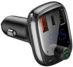 Baseus autós töltő FM Bluetooth MP3 2 x USB 4, 8A S-13 fekete CCMT000101