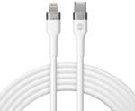 Forever Cablu incarcare si transfer de date Forever Flexible, USB la Lightning, 2.0 m, 20W, alb (GSM115426)