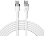 Forever Cablu incarcare si transfer de date Forever Flexible, USB-C la USB-C, 1.0 m, 60W, 3A, alb (GSM115427)