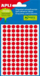 APLI Etikett, 8 mm kör, kézzel írható, színes, APLI, neon piros, 288 etikett/csomag (02081) - bestoffice