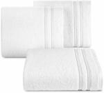 Eurofirany Emina pamut törölköző díszcsíkkal Fehér 50x90 cm