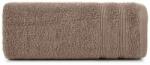 Eurofirany Aline pamut törölköző csíkos szegéllyel Barna 30x50 cm