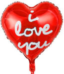 Mezőfi Team Kft I Love You, szív, piros, Fólia lufi, 18"/45 cm,