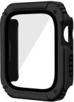 gigapack Műanyag keret (BUMPER, ütésálló + kijelzővédő üveg) FEKETE Apple Watch Series 3 38mm (GP-125069)
