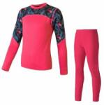 Sensor Set de haine funcționale pentru copii Sensor Merino Impress - magenta/floral mărimi îmbrăcăminte XL (2-09999-XL)
