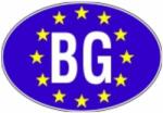  Autocolant BG Bulgaria - EU