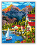 Számfestő Alpesi táj - számfestő készlet (crea1513)