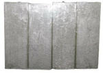 GYD Gyertya rusztikus hasáb ezüst színű metál 10, 5x3, 5 cm 4db/cs