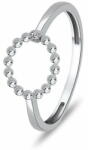  Brilio Silver Modern női gyűrű átlátszó cirkónium kövekkel RI009W (Kerület 52 mm)