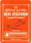 Fortheskin Mască de față pentru pielea sensibilă cu extract de morcov - Fortheskin Super Food Real Vegifarm Double Shot Mask Carrot 23 ml Masca de fata