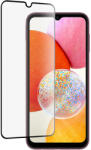 UIQ Folie de protectie din sticla compatibila cu Samsung Galaxy A14 4G 5G, grad de protectie 9H, cu margine neagra
