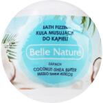 Belle Nature Bombă de baie cu aromă de nucă de cocos și unt de shea, alb - Belle Nature 50 g
