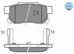 MEYLE set placute frana, frana disc MEYLE -ORIGINAL: True to OE. 025 213 1313/W (025 213 1313/W)