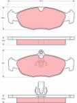 TRW set placute frana, frana disc TRW GDB1569 (GDB1569) - automobilus