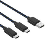 Venom PS5 Kiegészítő Dupla Töltő kábel 3m Fekete, VS5002 (VS5002)