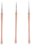 ROSÉ nails Műköröm díszítő tű ecset 3 darabos szett 17, 5 cm (6435951)