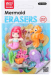 Qihao Mermaid Erasers - Sellős radír - 4 darab radír egy csomagban 1 (3983065-1)