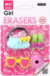 Qihao Girl Eraser - Lányos radír 4 darab egy csomagban (3983201)