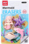 Qihao Mermaid Erasers - Sellős radír - 4 darab radír egy csomagban (3983065)