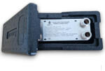  Lemezes hőcserélő szigeteléssel 20 lemez 45kW 4x3/4 külső csatlakozóval (BA-12-20_SZETT)