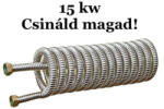 GRAVIKOL Hőcserélő házilag 15 kW Csináld magad! DN12 inox bordás csőből, 1/2" csatlakozóval. 0, 76 m2 hasznos felület (HOCSERELO_HCS15KWINOXDN12_CST)