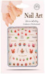 Nail Art Nail-Art köröm matrica - színes (194411_YM407)