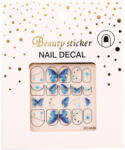 Nail Decal Beauty Sticker - köröm matrica - kék és ezüst (194428-ZC0430K)