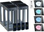 Perla Napelemes LED lámpa 4 darabos szett 80 lumen 1W dekoratív szolár lámpa távirányítóval (SOLARLAMPA_4DB_LED_1W_SZIN)