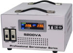 TED Electric Stabilizator de tensiune cu 2 prize si servomotor TED 000200, 5200 VA, 3000 W, regleta (TED000200)