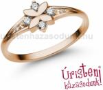 Úristen, házasodunk! E308RC - CIRKÓNIA köves rozé arany Eljegyzési Gyűrű