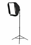 Godox Softbox Szett Rendszervakuhoz (60x60cm-es softbox - S2 tartó - 1, 8m állvány)