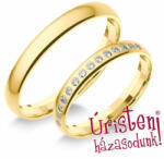 Úristen, házasodunk! 3sd14b Klasszikus Karikagyűrű Gyémánt Kövekkel
