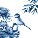 Ambiente Blue Bird papírszalvéta 33x33cm, 20db-os - perfectodekor