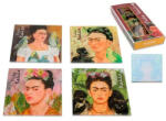 Hanipol Carmani Üveg poháralátét 4db-os szett, 10, 5x10, 5cm, Frida Kahlo vegyes