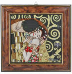 Hanipol Carmani Kép fa jellegű műanyag keretben , 18x20cm, Klimt: The Kiss